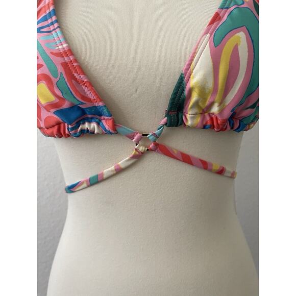Kenny Flowers Swim Bikini Top Colombia Print Multicolor Swimwear - Picture 2 of 5